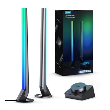 Govee - ZESTAW 2x Smart Gaming Wi-Fi LED RGBIC Panele + Smart Dual czarny + pilot zdalnego sterowania