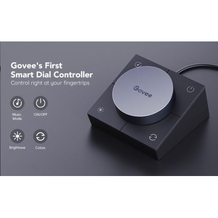 Govee - ZESTAW 2x Smart Gaming Wi-Fi LED RGBIC Panele + Smart Dual czarny + pilot zdalnego sterowania