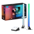 Govee - ZESTAW 2x Smart Gaming Wi-Fi LED RGBIC Panely + Smart Dual biały + pilot zdalnego sterowania