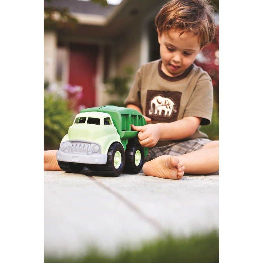 Green Toys - Śmieciarki do recyklingu zielony