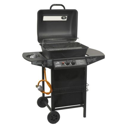 Grill gazowy 3-palnikowy, czarny