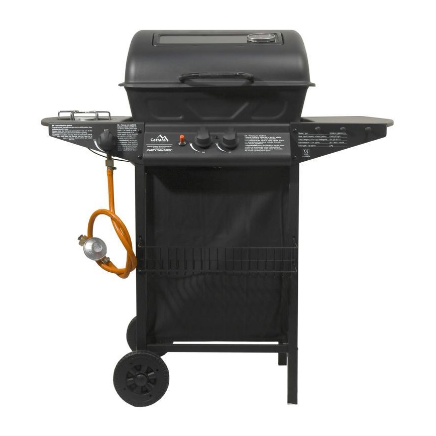 Grill gazowy 3-palnikowy, czarny