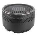 Grill stołowy na węgiel drzewny 4xAA/USB czarny