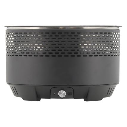 Grill stołowy na węgiel drzewny 4xAA/USB czarny