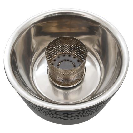 Grill stołowy na węgiel drzewny 4xAA/USB czarny