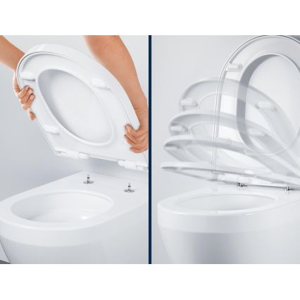 GROHE 102513SH00 - Zestaw WC EURO CERAMIC 67,3 x 37,6 x 79,2 cm ceramika/biała
