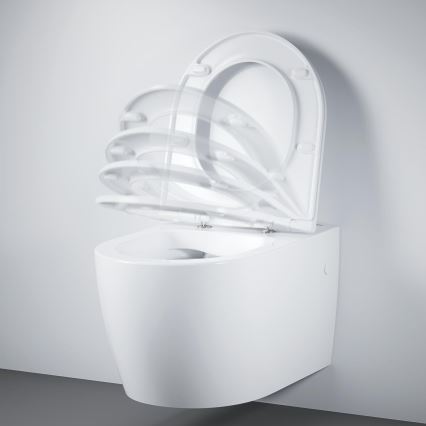 GROHE 103848SH00 - Wisząca miska WC START ROUND CERAMIC 368 × 543 mm, duro-biała