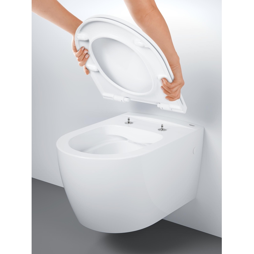 GROHE 103848SH00 - Wisząca miska WC START ROUND CERAMIC 368 × 543 mm, duro-biała