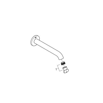GROHE 13449DC1 - Odpływ wannowy ESSENCE 221 mm, stal nierdzewna