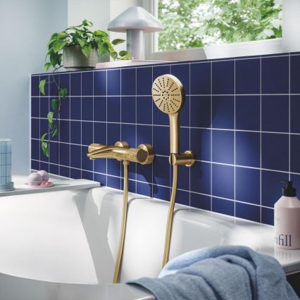 GROHE 134864GN00 - Ręczna słuchawka prysznicowa VITALIO JOY+ 120 mm szczotkowane złoto