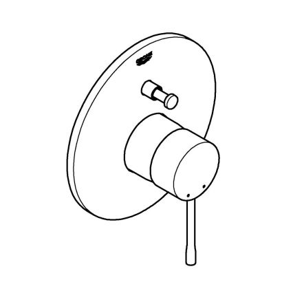 GROHE 19285001 - Bateria wannowa ESSENCE, chrom błyszczący