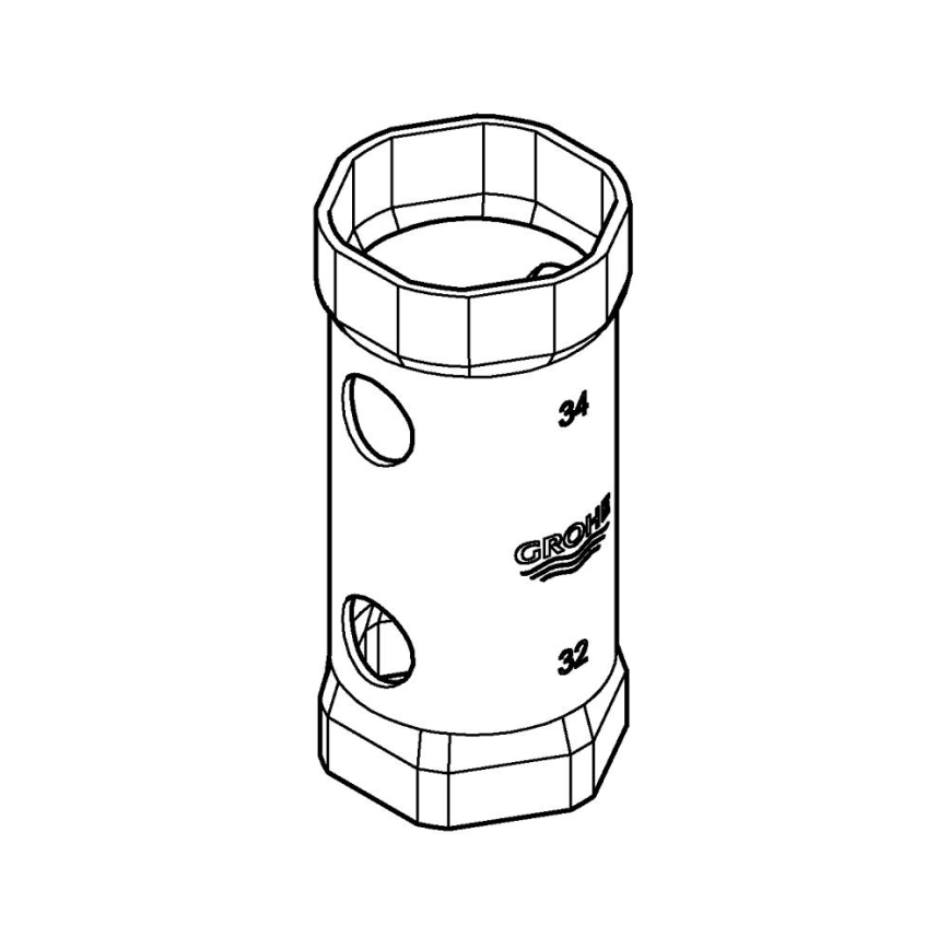 GROHE 19332000 - Klucz 34 mm, chrom polerowany