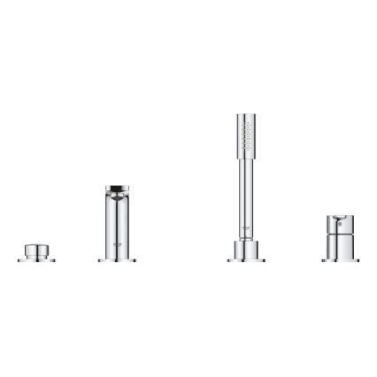 GROHE 19577001 - 4-otworowa bateria wannowa LINEARE, chrom błyszczący