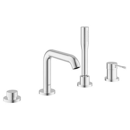 GROHE 19578DC1 - Czterootworowa bateria wannowa ESSENCE, stal nierdzewna