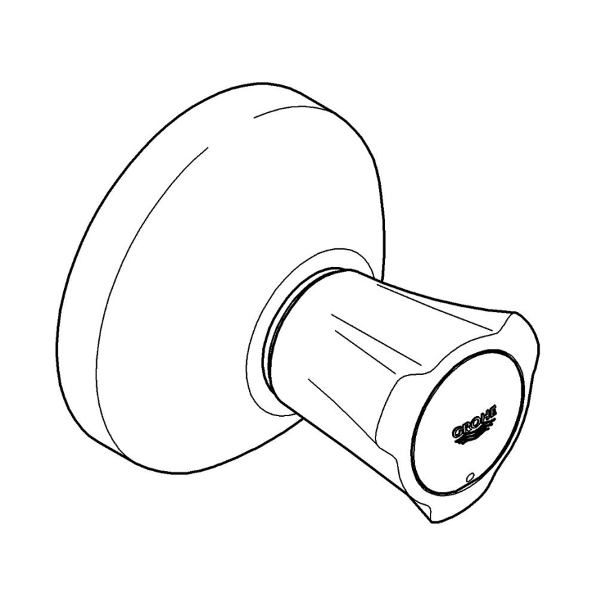 GROHE 19808001 - Górna część do podtynkowego zaworu COSTA L, chrom błyszczący