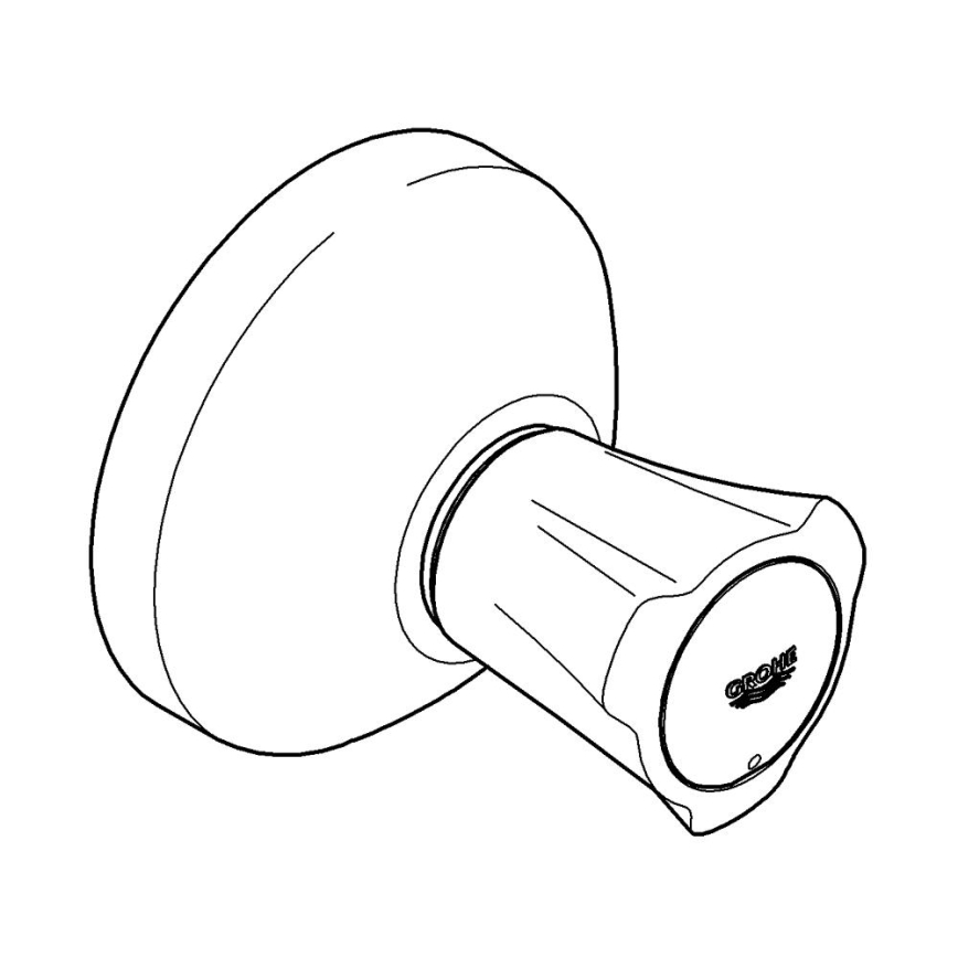 GROHE 19809001 - Górna część podtynkowego zaworu COSTA L chrom błyszczący