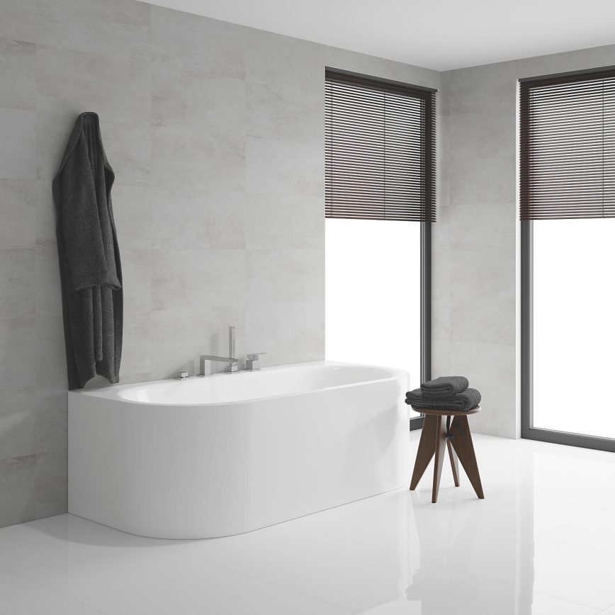 GROHE 19897001 - 4-otworowa bateria wannowa EUROCUBE, chrom błyszczący
