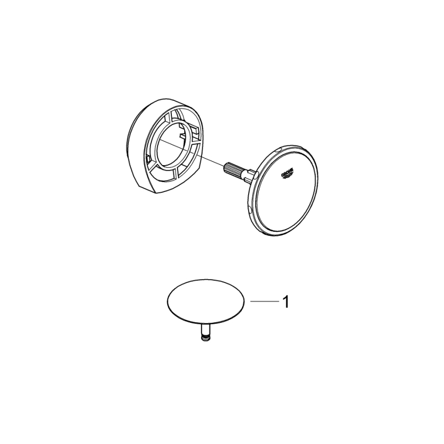 GROHE 19952000-Zestaw napełniający, odpływowy i przelewowy do wanny TALENTOFILL, chrom