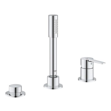 GROHE 19965001 - Bateria wannowa trójotworowa LINEARE chrom błyszczący