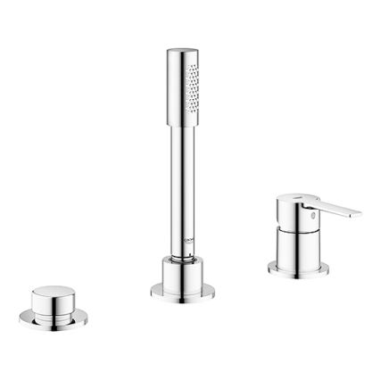 GROHE 19965001 - Bateria wannowa trójotworowa LINEARE chrom błyszczący