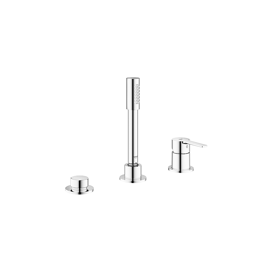 GROHE 19965001 - Bateria wannowa trójotworowa LINEARE chrom błyszczący