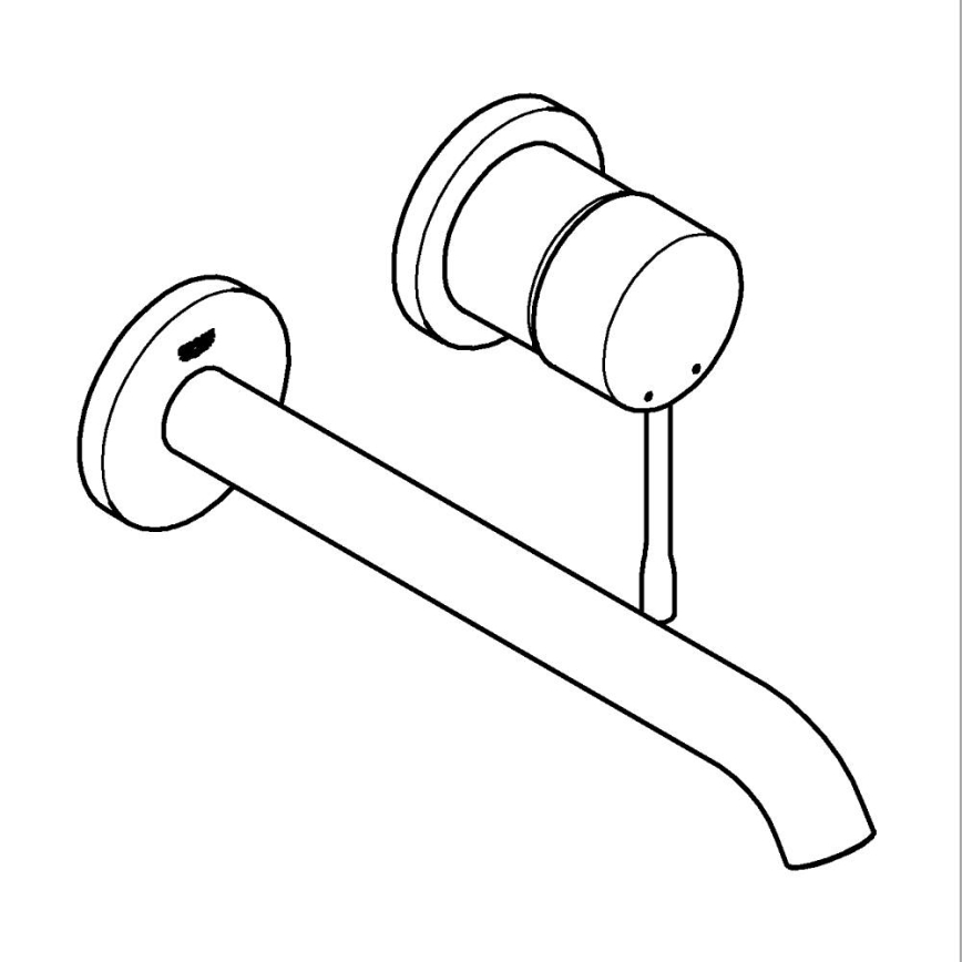 GROHE 19967DL1 - dwuotworowa bateria umywalkowa ESSENCE 230 mm, brązowa