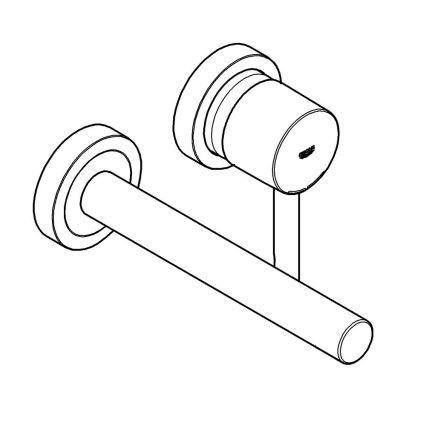 GROHE 19967GN1 - Bateria umywalkowa ESSENCE 230 mm, złota