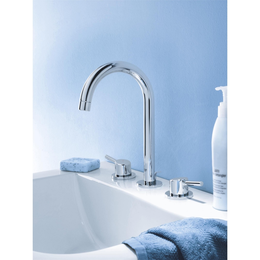 GROHE 20216001 - Trzyotworowa bateria umywalkowa CONCETTO DN 15, rozmiar L, chrom