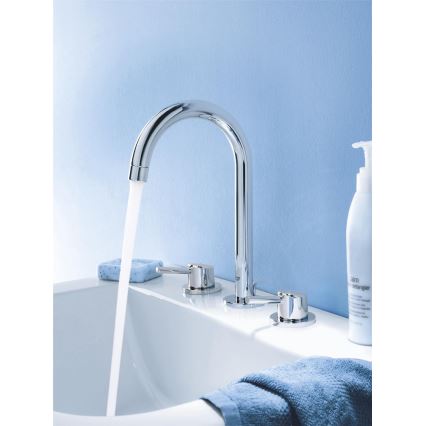 GROHE 20216001 - Trzyotworowa bateria umywalkowa CONCETTO DN 15, rozmiar L, chrom