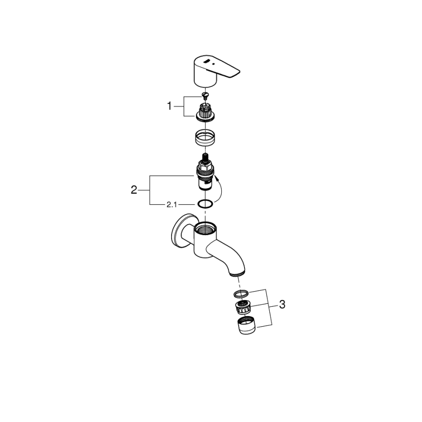 GROHE 20238001 - Zawór spustowy DN 15, chrom błyszczący