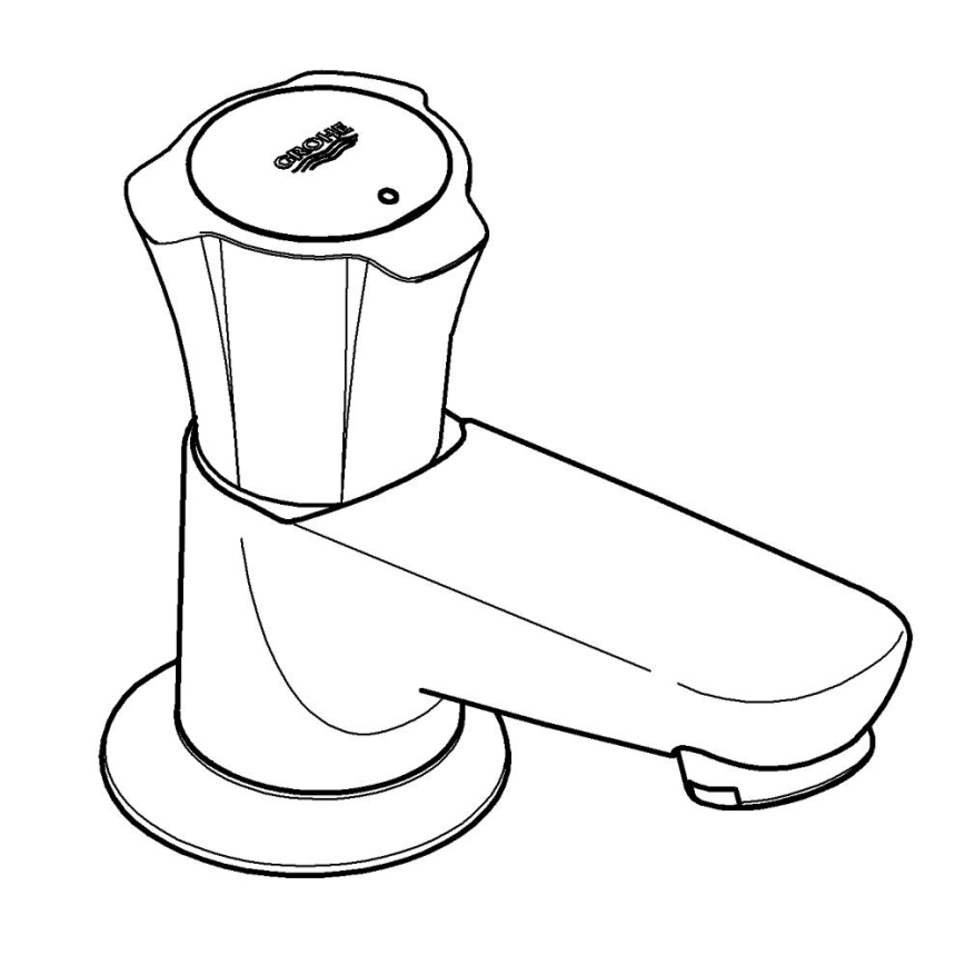 GROHE 20404001 - Bateria stojąca COSTA L DN 15, chrom błyszczący