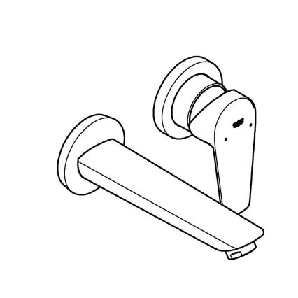 GROHE 20474001 - Dwuotworowa bateria umywalkowa 177 mm, błyszczący chrom