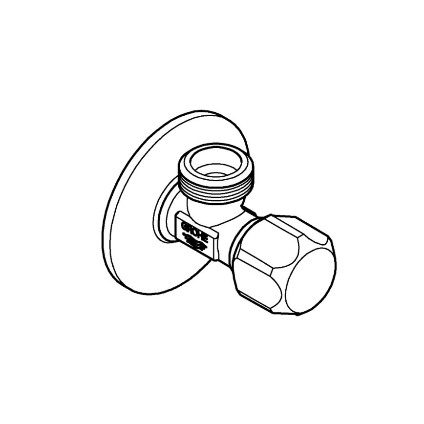 GROHE 22025000 - Zawór kątowy UNIVERSAL DN 15, błyszczący chrom