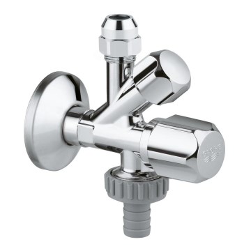 GROHE 22036000 - Kombinowany zawór kątowy ORIGINAL WAS® DN 15 chrom błyszczący