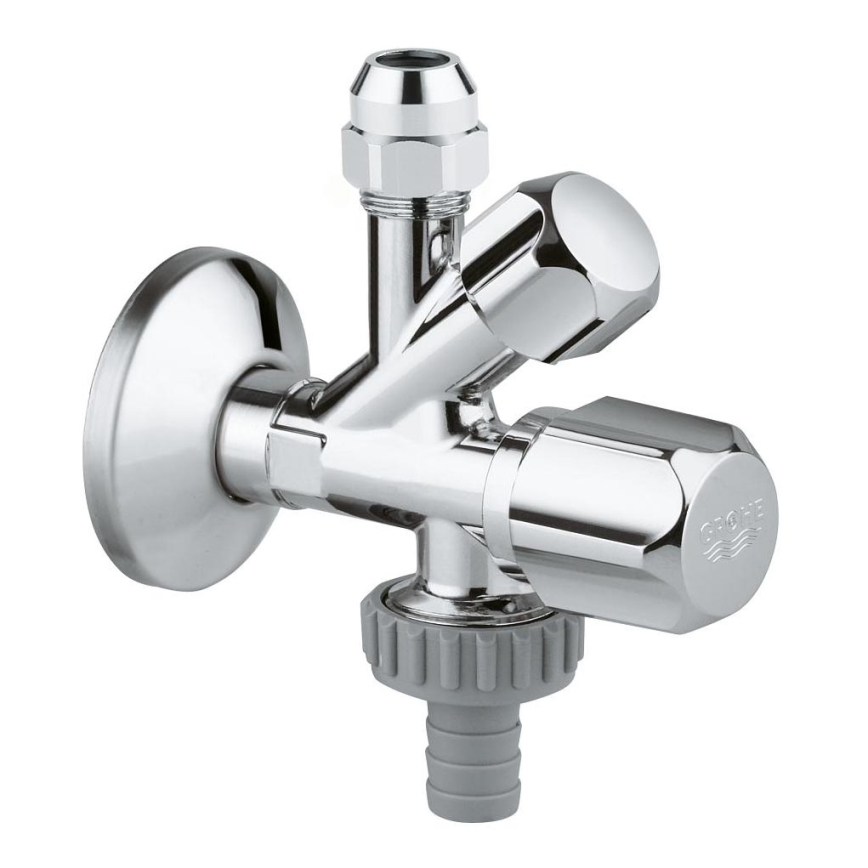 GROHE 22036000 - Kombinowany zawór kątowy ORIGINAL WAS® DN 15 chrom błyszczący