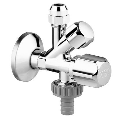 GROHE 22036000 - Kombinowany zawór kątowy ORIGINAL WAS® DN 15 chrom błyszczący