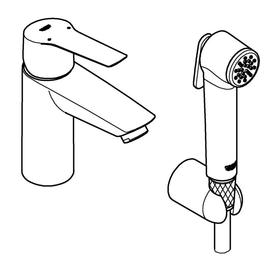 GROHE 231232433 - Bateria umywalkowa START DN 15 rozmiar S czarna