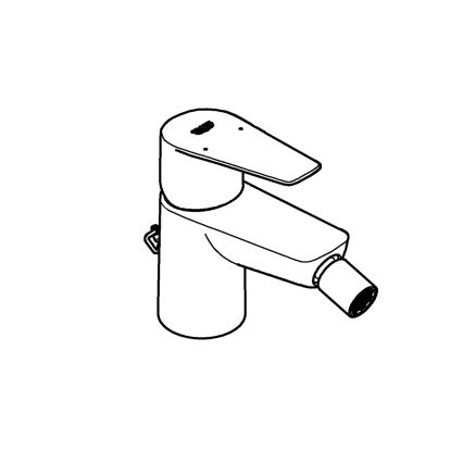 GROHE 23332001 - Bateria bidetowa BAUEDGE rozmiar S błyszczący chrom