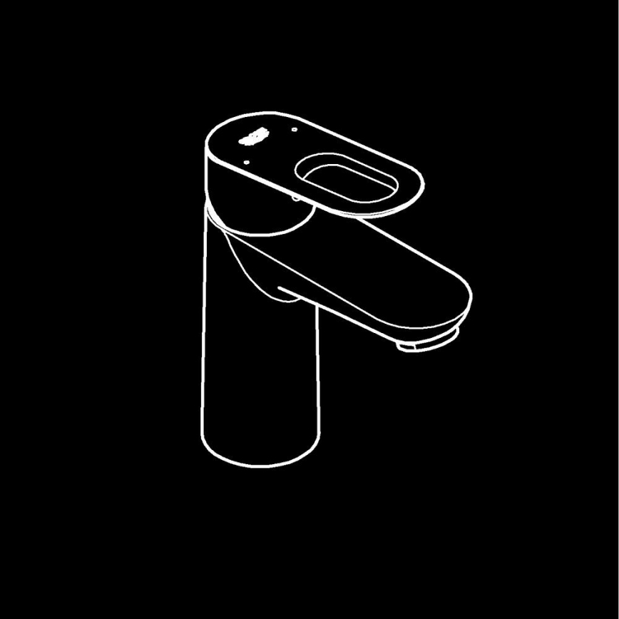 GROHE 23337000 - Bateria umywalkowa BAULOOP DN 15, błyszczący chrom