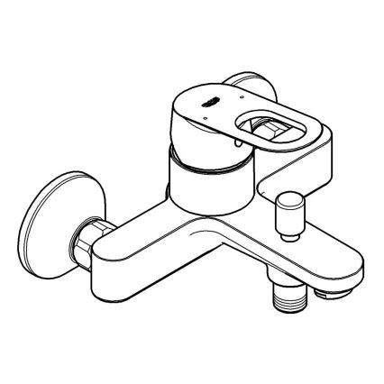 GROHE 23341000 - Bateria wannowa BAULOOP DN 15 błyszczący chrom