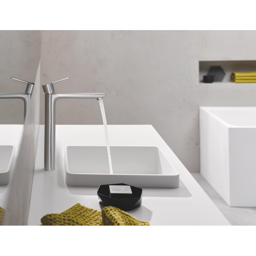 GROHE 23405DC1 - Bateria umywalkowa LINEARE DN 15 stal nierdzewna