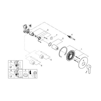 GROHE 23558002 - Bateria wannowa START, błyszczący chrom