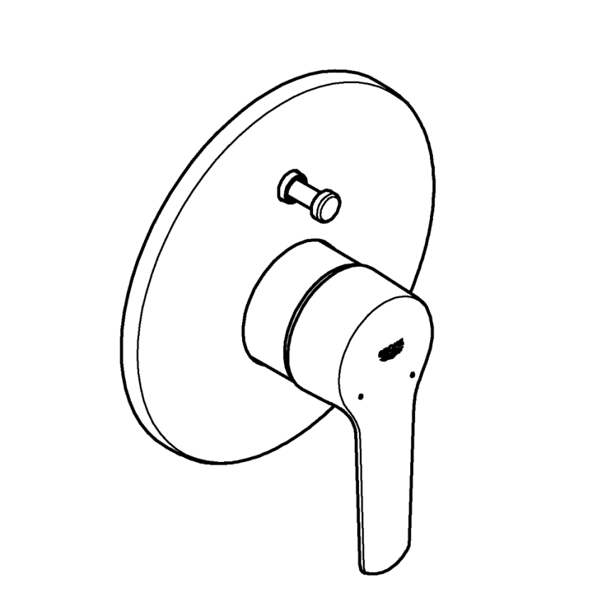 GROHE 23558002 - Bateria wannowa START chrom błyszczący