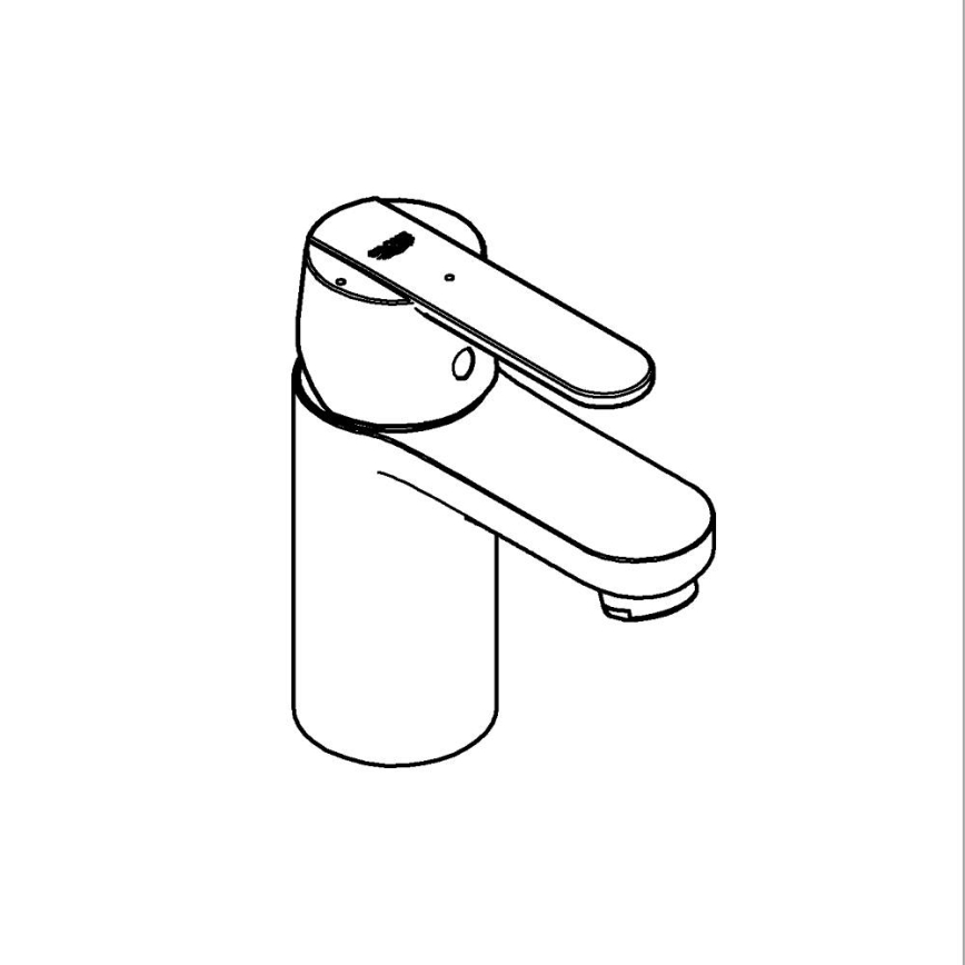 GROHE 23586000 - Bateria umywalkowa GET rozmiar S chrom błyszczący