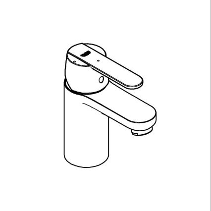 GROHE 23586LS0 - Bateria umywalkowa GET rozmiar S biała