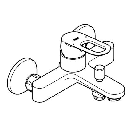 GROHE 23603000 - Bateria wannowa BAULOOP DN 15, chrom błyszczący