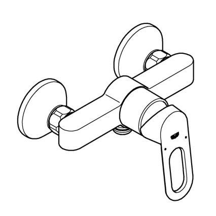 GROHE 23634000 - Bateria prysznicowa BAULOOP DN 15 chrom błyszczący