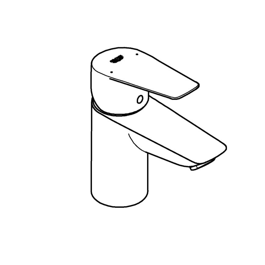 GROHE 23773001 - Bateria umywalkowa START EDGE rozmiar S chrom błyszczący