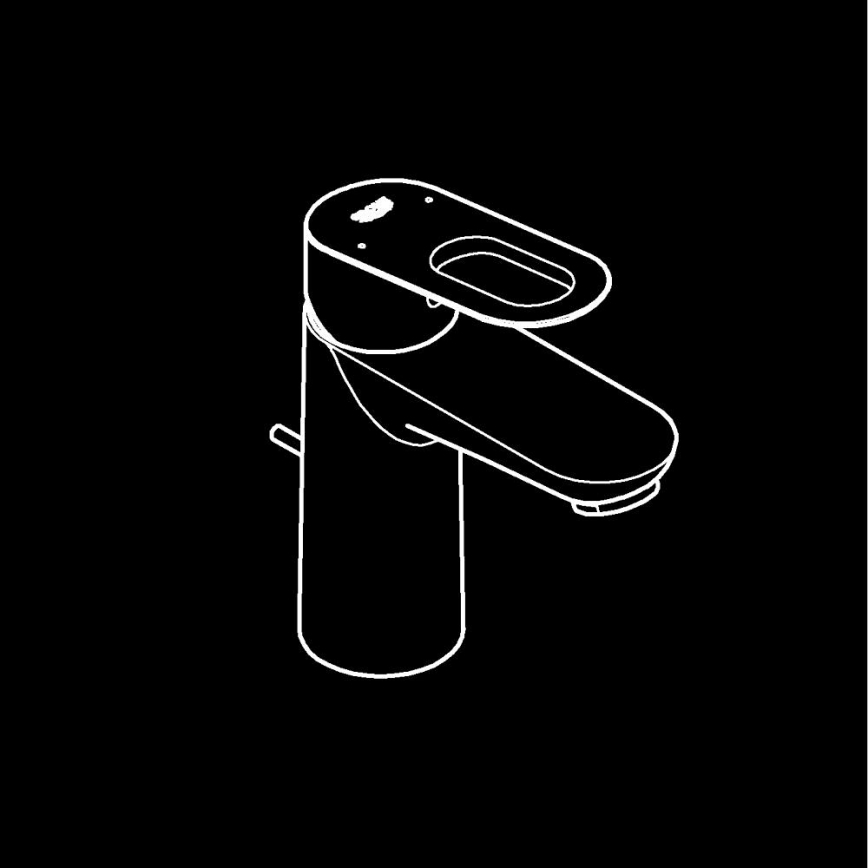 GROHE 23803000 - Bateria umywalkowa EUROSMART rozmiar S błyszczący chrom