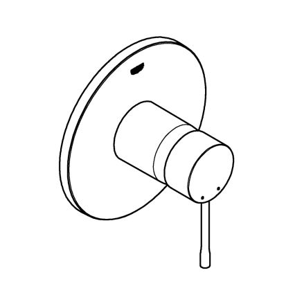 GROHE 24057001 - Bateria prysznicowa ESSENCE, chrom błyszczący